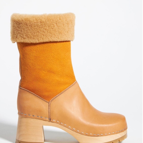 ISO SWEDISH HASBEENS NATURE CLOG BOOT size 39/40 - Picture 4 of 4